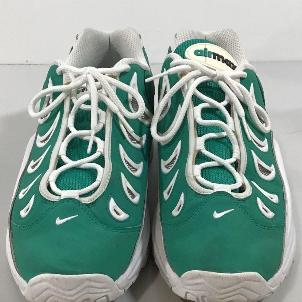 Nike Air Max Green and White Sneakers
